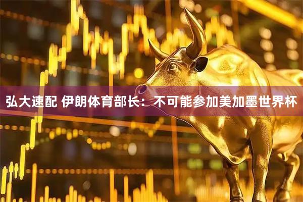 弘大速配 伊朗体育部长:不可能参加美加墨世界杯