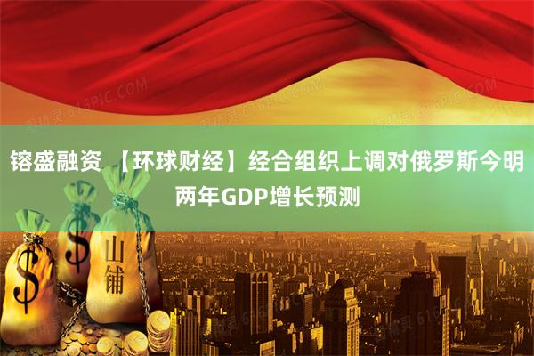 镕盛融资 【环球财经】经合组织上调对俄罗斯今明两年GDP增长预测