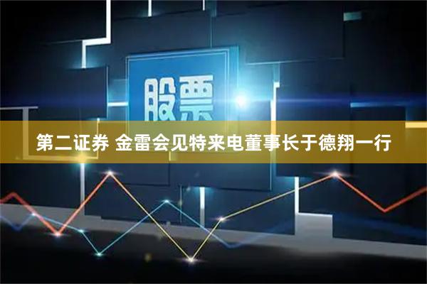 第二证券 金雷会见特来电董事长于德翔一行