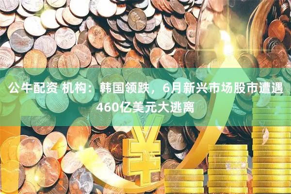 公牛配资 机构：韩国领跌，6月新兴市场股市遭遇460亿美元大逃离