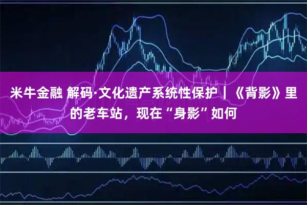 米牛金融 解码·文化遗产系统性保护｜《背影》里的老车站，现在“身影”如何